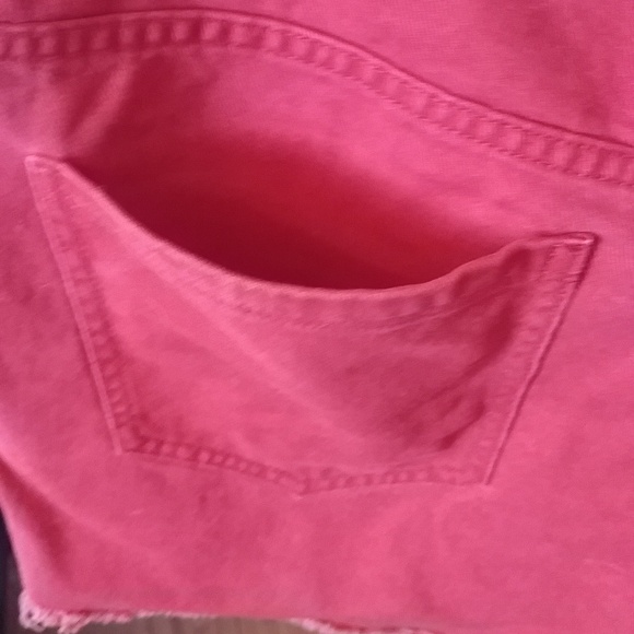 10/$10 Old Navy Red Jean Cutoff Shorts 14 - Picture 6 of 7